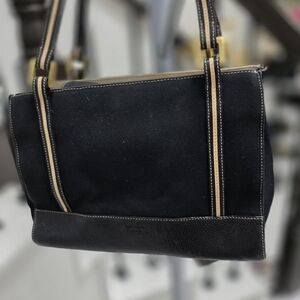 kate spade Black Shoulder Bag with Cream Trim
